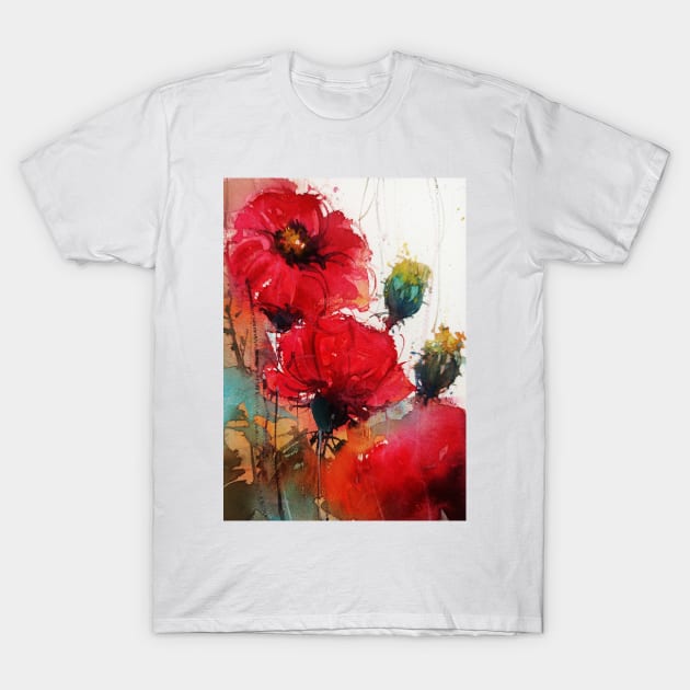 Loose Florals #01 T-Shirt by Floral Your Life!